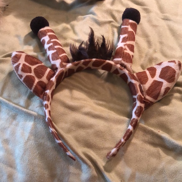 6 headbands for dress up/ Unicorn, Bunny, Cat, Crown, Puff Balls,tail, giraffe - Picture 16 of 16